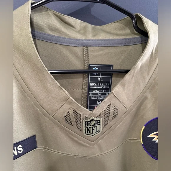 Lamar Jackson Baltimore Ravens Nike 2025 Salute to Service Limited Jersey - Picture 3 of 3